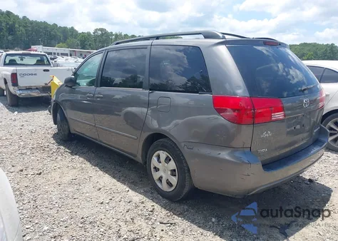 2004 Toyota Sienna Le из США, поврежденный, VIN 5TDZA23C84S096517
